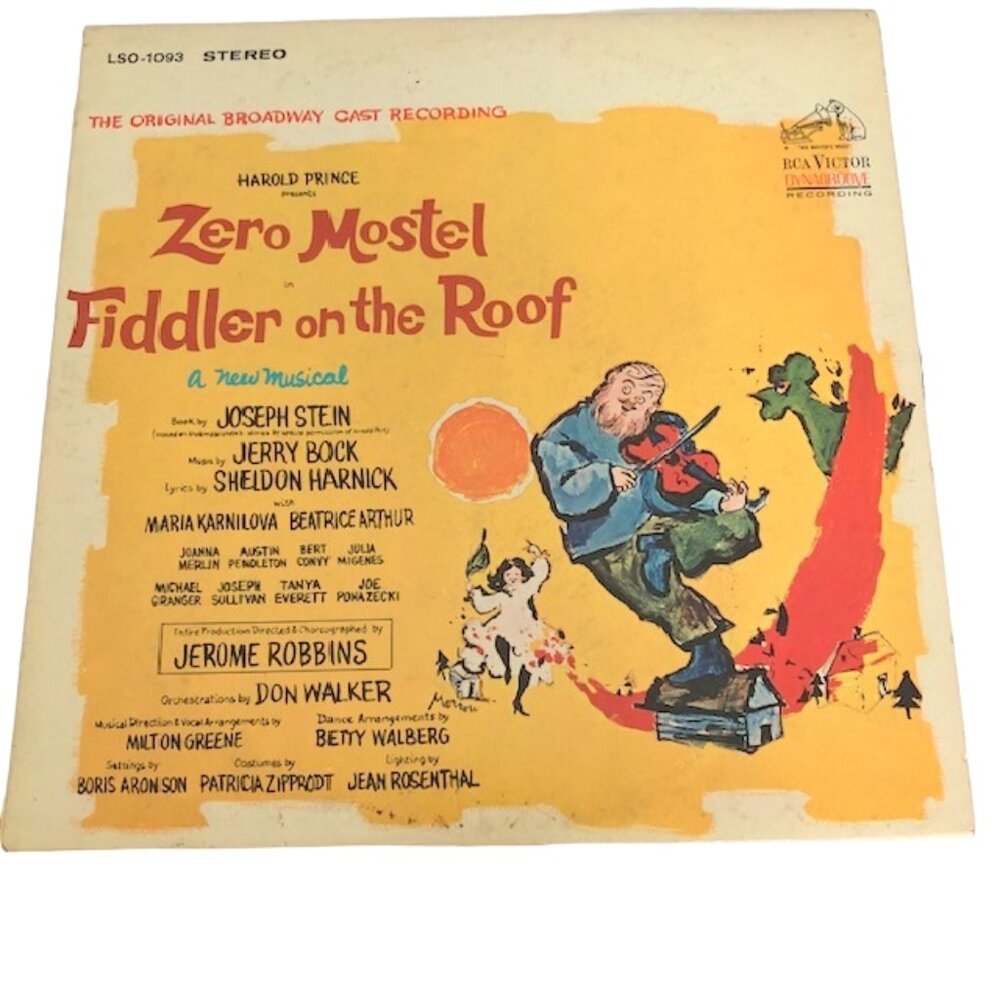 Fiddler on the Roof; LP Zero Mostell 1964